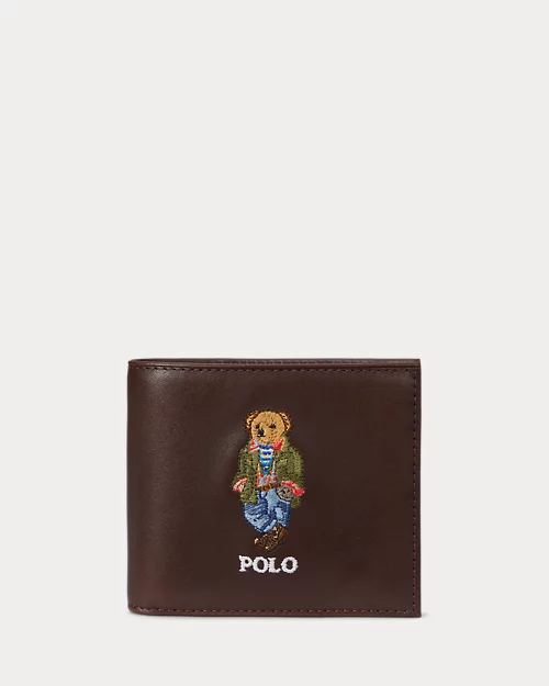 lauren ralph lauren Billetera de piel con Polo Bear para hombre | Ralph Lauren® ES