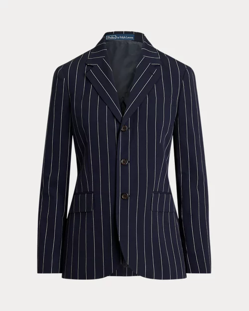 Lauren Ralph Lauren Blazer De Algodón Y Lino Con Rayas Finas Para Mujer | Ralph Lauren® ES