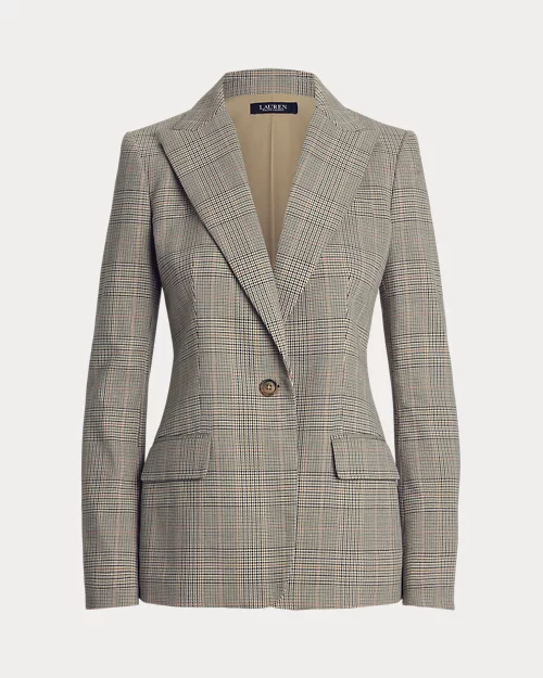 Lauren Ralph Lauren Blazer De Sarga Y Algodón Con Cuadros Para Mujer | Ralph Lauren® ES