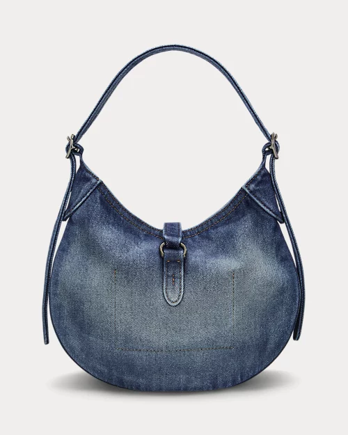 Lauren Ralph Lauren Bolso De Hombro Polo ID De Denim Pequeño Para Mujer | Ralph Lauren® ES