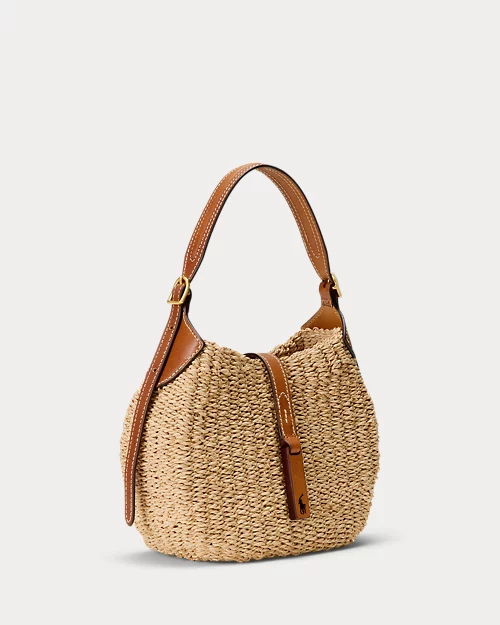 Lauren Ralph Lauren Bolso De Hombro Polo ID De Rafia Pequeño Para Mujer | Ralph Lauren® ES