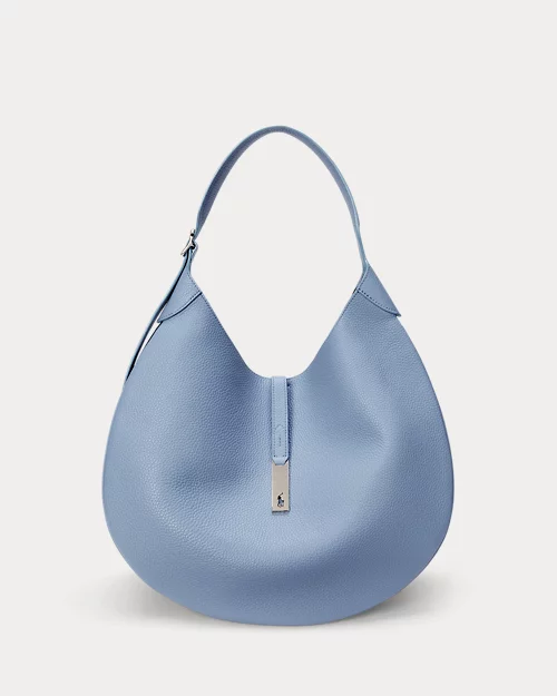 lauren ralph lauren Bolso Shoulder Polo ID de piel grande para mujer | Ralph Lauren® ES