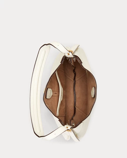 Lauren Ralph Lauren Bolso Shoulder Polo ID De Piel Pequeño Para Mujer | Ralph Lauren® ES