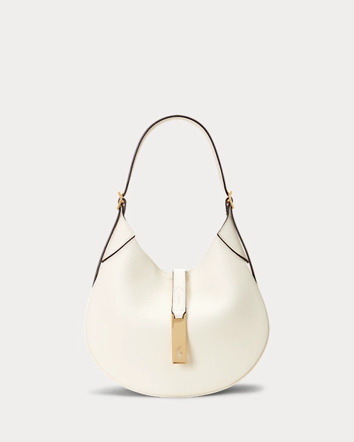 lauren ralph lauren Bolso Shoulder Polo ID de piel pequeño para mujer | Ralph Lauren® ES