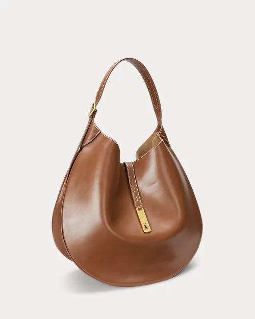 Lauren Ralph Lauren Bolso Shoulder Polo ID Grande De Piel Para Mujer | Ralph Lauren® ES