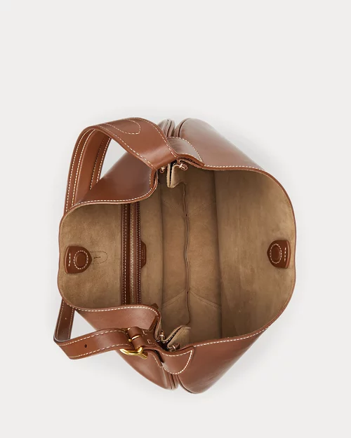 Lauren Ralph Lauren Bolso Shoulder Polo ID Grande De Piel Para Mujer | Ralph Lauren® ES