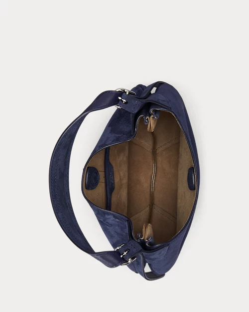 Lauren Ralph Lauren Bolso Shoulder Polo ID Pequeño De Ante Para Mujer | Ralph Lauren® ES