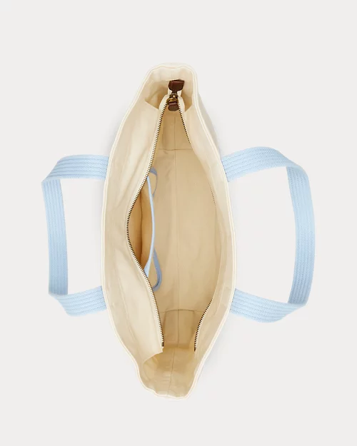 Lauren Ralph Lauren Bolso Tote De Loneta Con Polo Bear Para Mujer | Ralph Lauren® ES