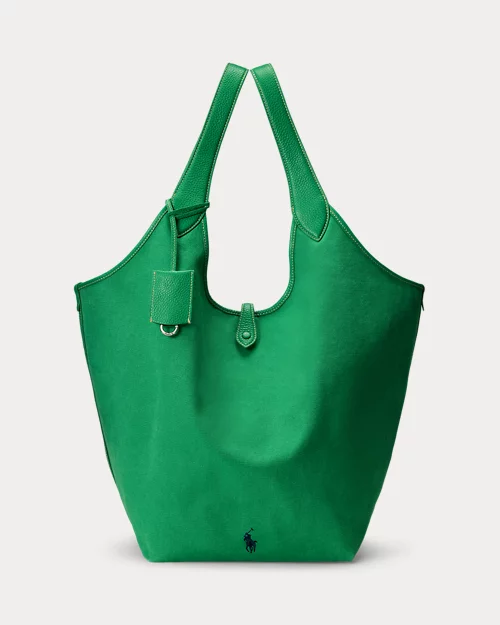 lauren ralph lauren Bolso tote grande Polo Play de loneta para mujer | Ralph Lauren® ES