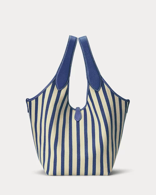 Lauren Ralph Lauren Bolso Tote Polo Play De Loneta Con Rayas Para Mujer | Ralph Lauren® ES