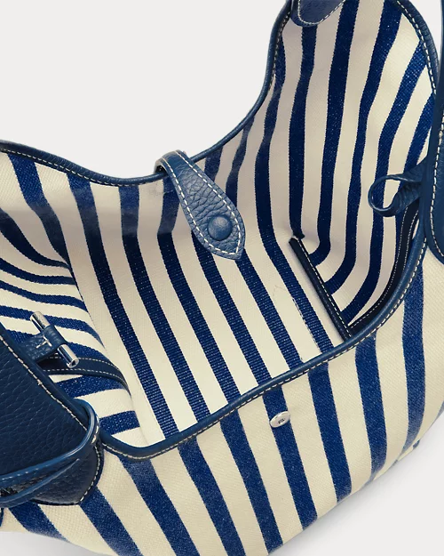 Lauren Ralph Lauren Bolso Tote Polo Play De Loneta Con Rayas Para Mujer | Ralph Lauren® ES