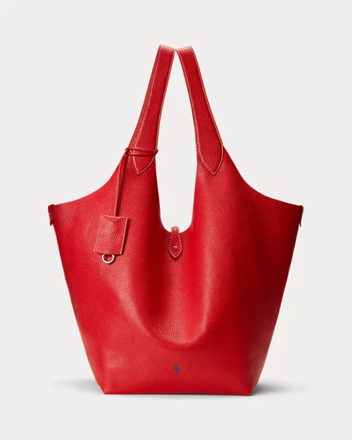 lauren ralph lauren Bolso tote Polo Play grande de piel para mujer | Ralph Lauren® ES