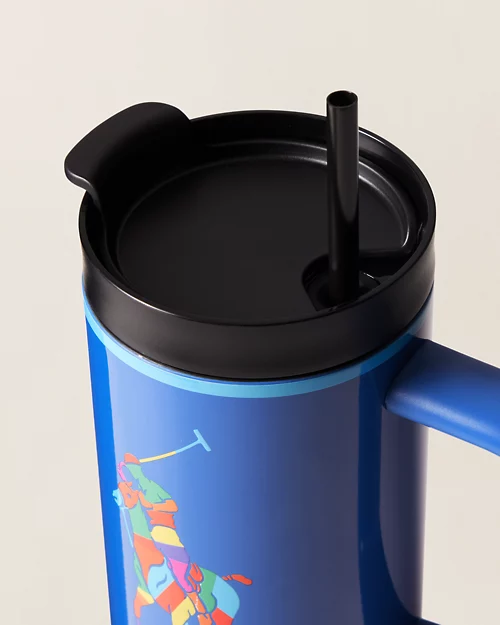 Lauren Ralph Lauren Botella De Agua Y Pajita Big Pony | Ralph Lauren® ES