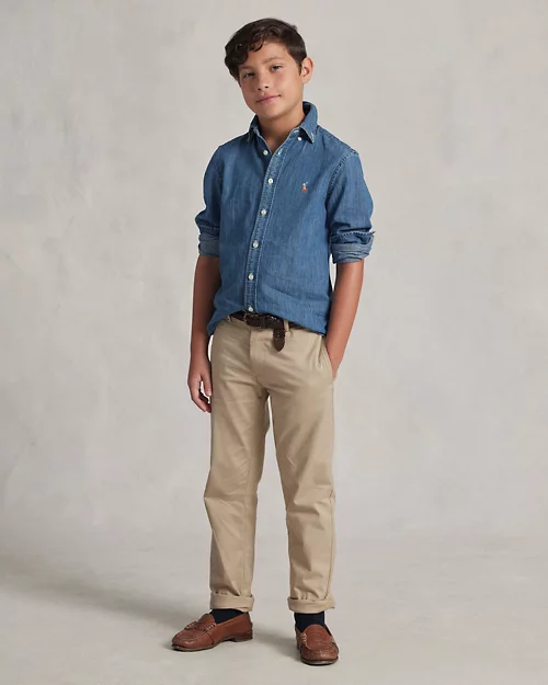 Lauren Ralph Lauren Camisa De Cambray De Algodón Para Niño | Ralph Lauren® ES