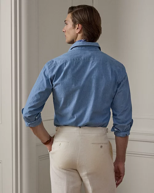 Lauren Ralph Lauren Camisa De Cambray Lavado Para Hombre | Ralph Lauren® ES