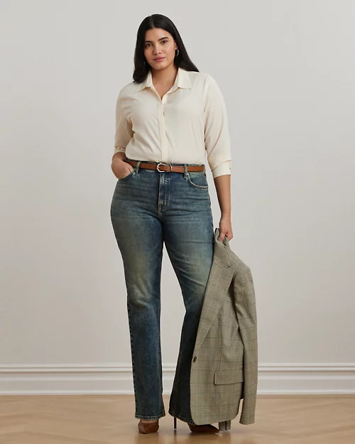 Lauren Ralph Lauren Camisa De Crepé Para Mujer | Ralph Lauren® ES