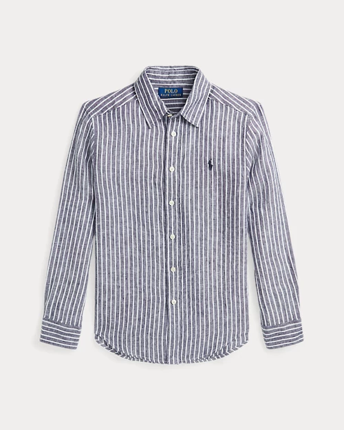 lauren ralph lauren Camisa de lino con rayas para niño | Ralph Lauren® ES