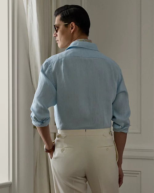 Lauren Ralph Lauren Camisa De Lino Con Tejido De Rejilla Para Hombre | Ralph Lauren® ES