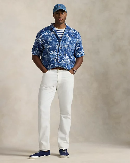 Lauren Ralph Lauren Camisa De Manga Corta De Lino Estampada Para Hombre | Ralph Lauren® ES