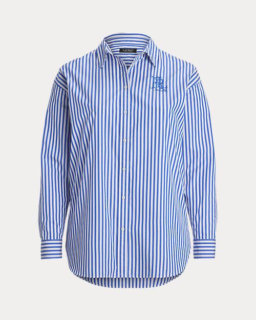 Lauren Ralph Lauren Camisa De Paño Relaxed Fit Con Rayas Para Mujer | Ralph Lauren® ES