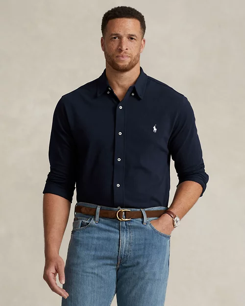 lauren ralph lauren Camisa de piqué ultraligera para hombre | Ralph Lauren® ES