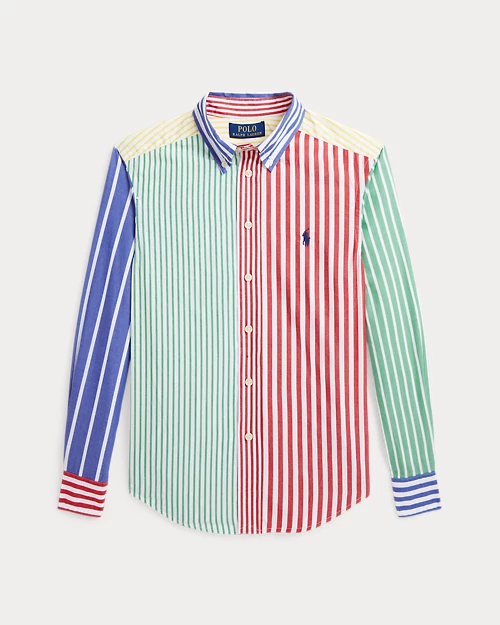 lauren ralph lauren Camisa de popelina de algodón con rayas para niño | Ralph Lauren® ES