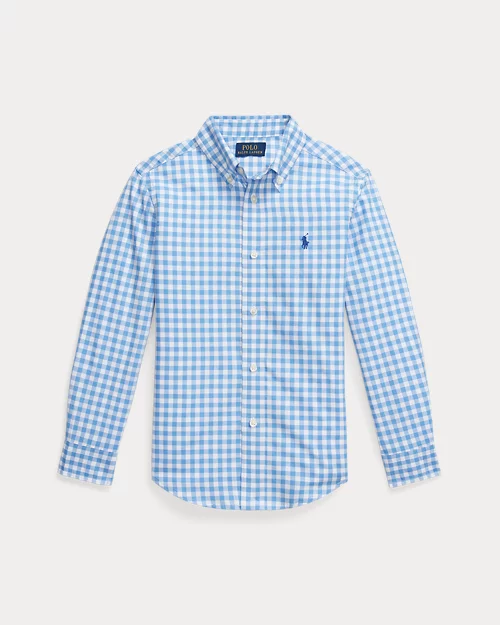 lauren ralph lauren Camisa de popelina de algodón de cuadros para niño | Ralph Lauren® ES