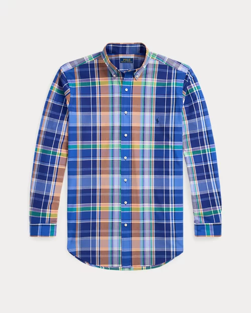 Lauren Ralph Lauren Camisa De Popelina Elástica Con Cuadros Para Hombre | Ralph Lauren® ES