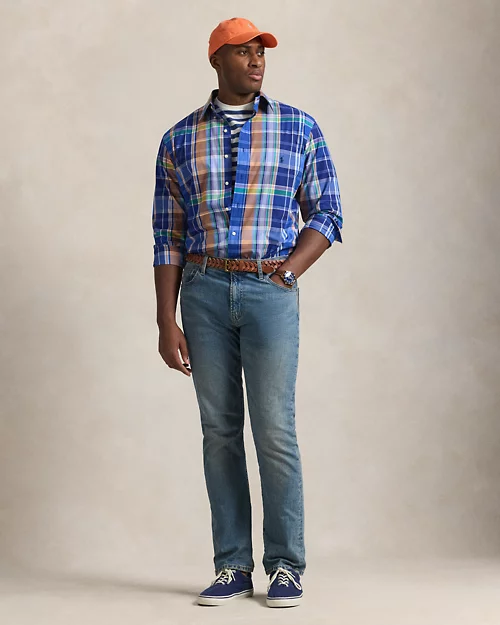 Lauren Ralph Lauren Camisa De Popelina Elástica Con Cuadros Para Hombre | Ralph Lauren® ES