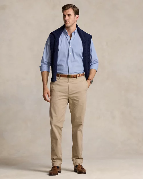Lauren Ralph Lauren Camisa De Popelina Elástica Con Rayas Para Hombre | Ralph Lauren® ES