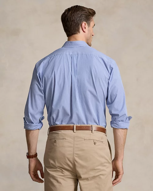 Lauren Ralph Lauren Camisa De Popelina Elástica Con Rayas Para Hombre | Ralph Lauren® ES