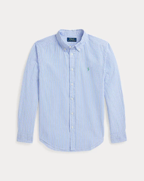 Lauren Ralph Lauren Camisa De Sirsaca De Algodón Con Rayas Para Niño | Ralph Lauren® ES