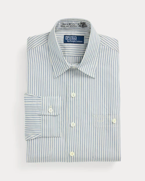 Lauren Ralph Lauren Camisa De Trabajo Con Rayas Classic Fit Para Hombre | Ralph Lauren® ES
