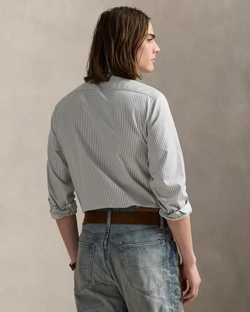 Lauren Ralph Lauren Camisa De Trabajo Con Rayas Classic Fit Para Hombre | Ralph Lauren® ES