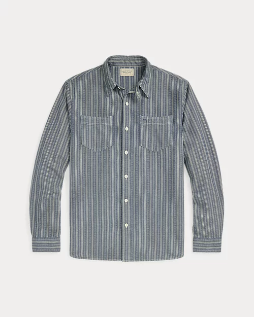 lauren ralph lauren Camisa de trabajo de cambray y dobby para hombre | Ralph Lauren® ES