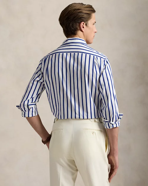 Lauren Ralph Lauren Camisa De Trabajo De Popelina Con Rayas Para Hombre | Ralph Lauren® ES