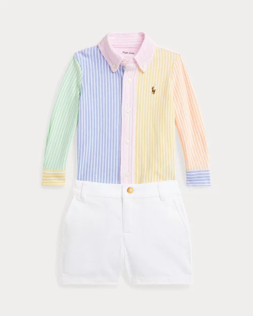 lauren ralph lauren Camisa Fun de algodón y pantalón corto para bebé niño | Ralph Lauren® ES