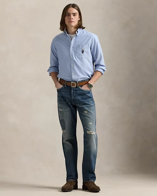 Lauren Ralph Lauren Camisa Oxford Custom Fit Con Polo Bear Para Hombre | Ralph Lauren® ES