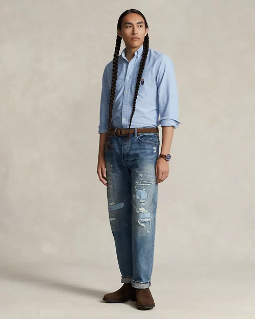 Lauren Ralph Lauren Camisa Oxford Custom Fit Con Polo Bear Para Hombre | Ralph Lauren® ES