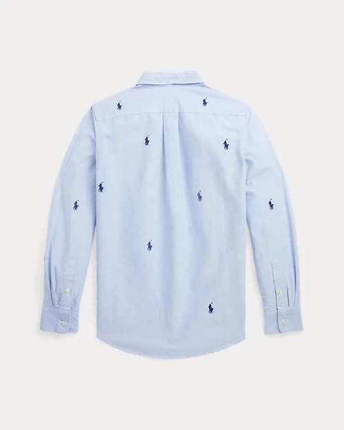 Lauren Ralph Lauren Camisa Oxford De Algodón Con Caballo Para Niño | Ralph Lauren® ES