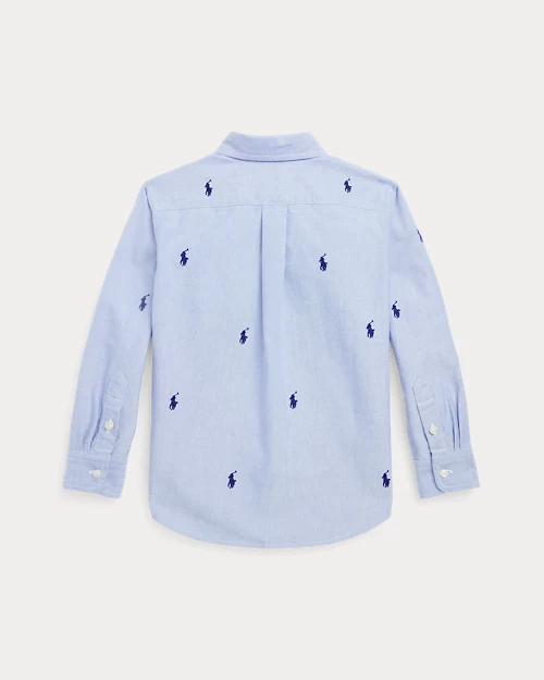Lauren Ralph Lauren Camisa Oxford De Algodón Con Caballo Para Niño | Ralph Lauren® ES