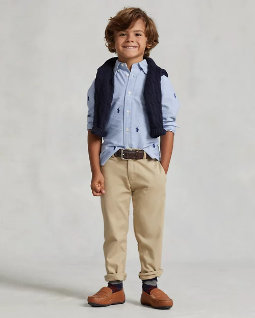 Lauren Ralph Lauren Camisa Oxford De Algodón Con Caballo Para Niño | Ralph Lauren® ES