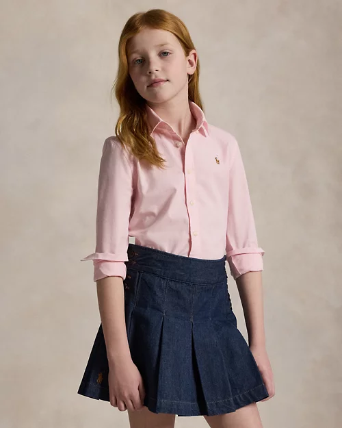 lauren ralph lauren Camisa oxford de algodón para niña | Ralph Lauren® ES