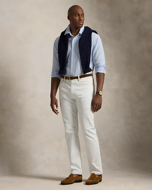 Lauren Ralph Lauren Camisa Oxford De Punto Con Rayas Para Hombre | Ralph Lauren® ES
