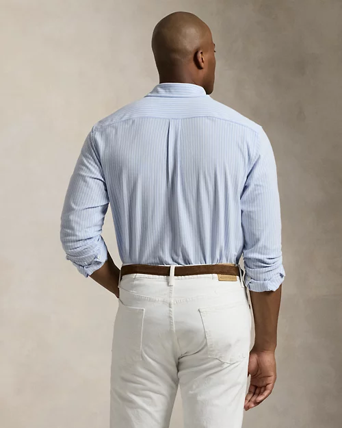 Lauren Ralph Lauren Camisa Oxford De Punto Con Rayas Para Hombre | Ralph Lauren® ES