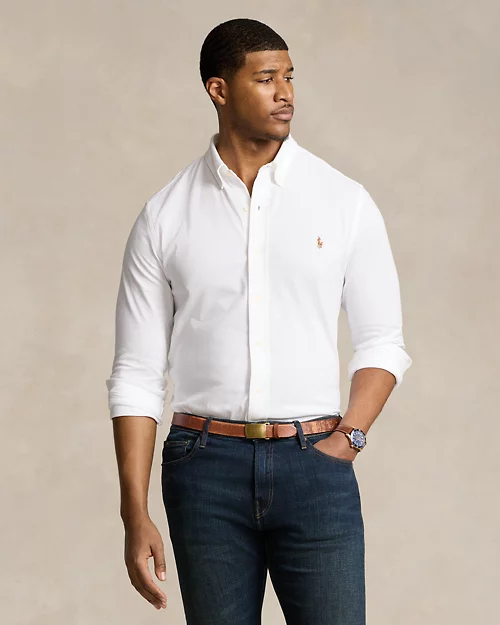 lauren ralph lauren Camisa oxford de punto para hombre | Ralph Lauren® ES
