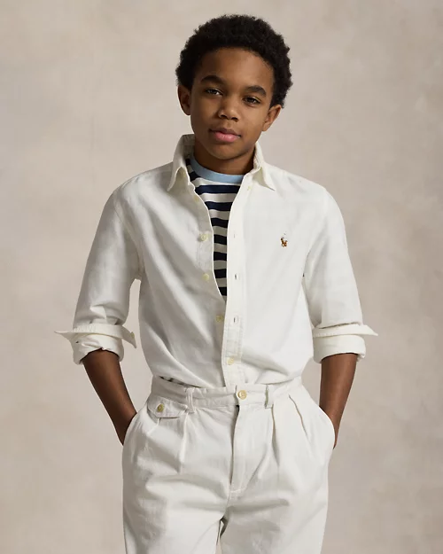 lauren ralph lauren Camisa Oxford icónica para niño | Ralph Lauren® ES