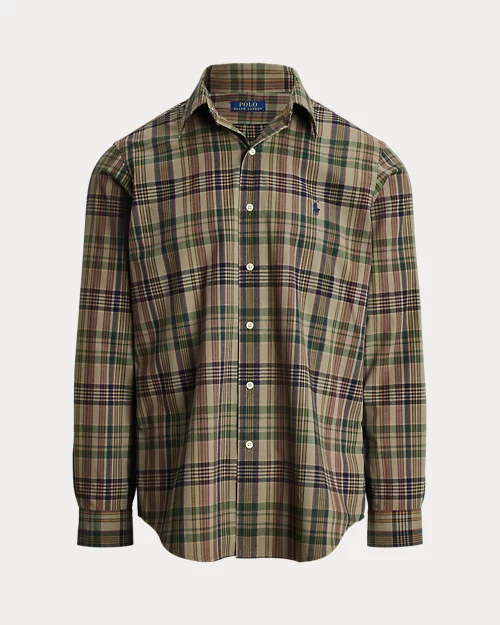 Lauren Ralph Lauren Camisa Técnica Custom Fit Con Cuadros Para Hombre | Ralph Lauren® ES