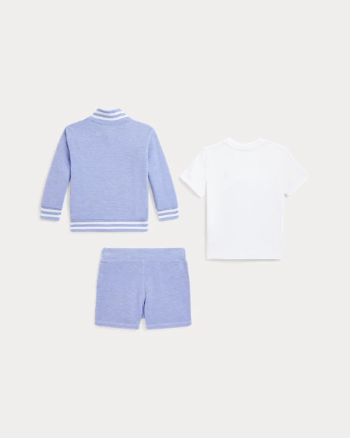 Lauren Ralph Lauren Camiseta Chaqueta Y Pantalón Corto Para Bebé Niño | Ralph Lauren® ES