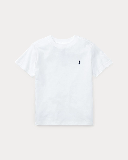 lauren ralph lauren Camiseta de algodón con cuello redondo para niño | Ralph Lauren® ES
